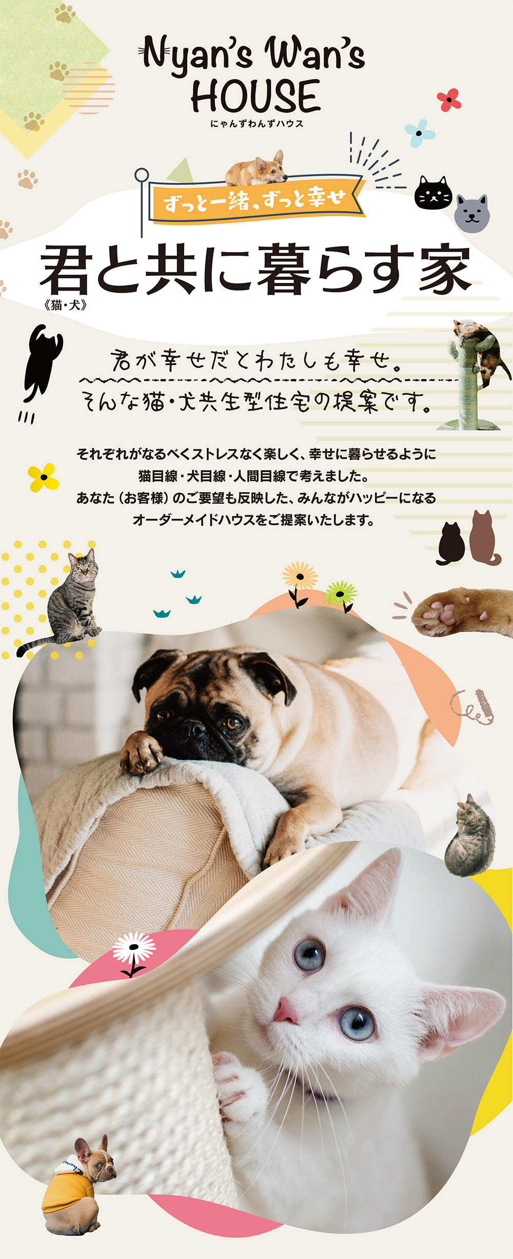 猫と犬と暮らせる富山市の注文住宅｜サラサホーム富山